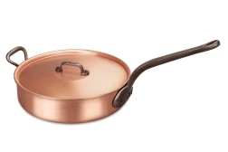 Classical Range 28cm Copper Sauté Pan with Cast Iron Handle and Helper Handle — 2