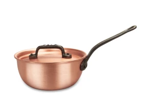 Classical Range 14cm Copper Saucier Pan with Cast Iron Handle — 3
