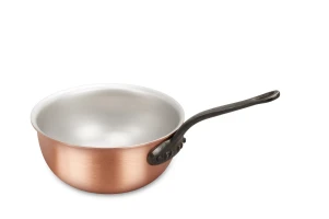 Classical Range 14cm Copper Saucier Pan with Cast Iron Handle — 1