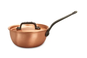 Classical Range 14cm Copper Saucier Pan with Cast Iron Handle — 3