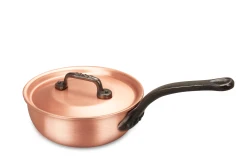 Classical Range 16cm Copper  Saucier Pan with Cast Iron Handle — 2