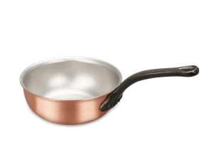 Classical Range 16cm Copper  Saucier Pan with Cast Iron Handle — 1