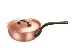Classical Range 18cm Copper Saucier Pan with Cast Iron Handle — 2