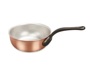 Classical Range 18cm Copper Saucier Pan with Cast Iron Handle — 1