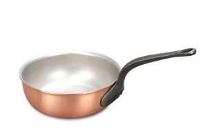 Classical Range 20cm Copper  Saucier Pan with Cast Iron Handle — 1