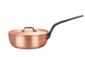Classical Range 24cm Copper Saucier Pan with Cast Iron Handle — 3