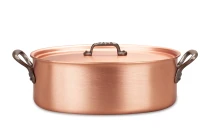 Classical Range 30 x 20cm Oval Copper Casserole with Cast Iron Handles — 3
