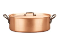 Classical Range 30 x 20cm Oval Copper Casserole with Cast Iron Handles — 3