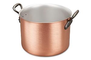 Classical Range 24cm Copper Cauldron with Cast Iron Handles
