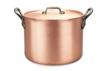 Classical Range 24cm Copper Cauldron with Cast Iron Handles — 3