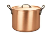Classical Range 24cm Copper Cauldron with Cast Iron Handles — 3