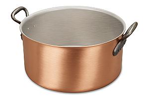 Classical Range 28cm Copper Cauldron with Cast Iron Handles