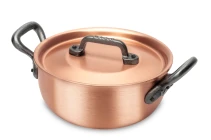 Classical Range 16cm Copper Stew Pan with Cast Iron Handles — 2