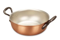 Classical Range 20cm Copper Stew Pan with Cast Iron Handles — 1