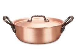 Classical Range 20cm Copper Stew Pan with Cast Iron Handles — 3