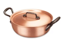 Classical Range 20cm Copper Stew Pan with Cast Iron Handles — 2