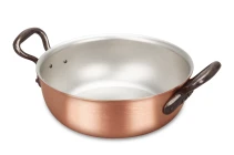 Classical Range 20cm Copper Stew Pan with Cast Iron Handles — 1
