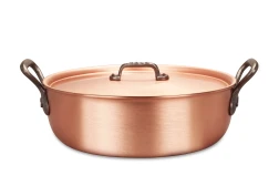 Classical Range 28cm Copper Stew Pan with Cast Iron Handles — 3