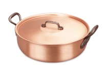 Classical Range 28cm Copper Stew Pan with Cast Iron Handles — 2