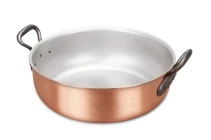 Classical Range 28cm Copper Stew Pan with Cast Iron Handles — 1