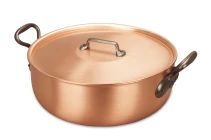 Classical Range 32cm Copper Stew Pan with Cast Iron Handles — 2