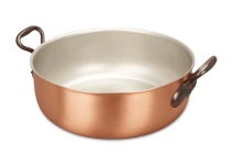 Classical Range 32cm Copper Stew Pan with Cast Iron Handles — 1