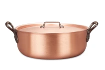 Classical Range 32cm Copper Stew Pan with Cast Iron Handles — 3