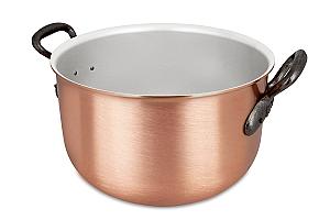 Classical Range 24cm Copper Pot au Feu with Cast Iron Handles
