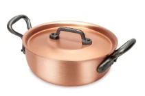 Classical Range 18cm Copper Stew Pan with Cast Iron Handles — 2