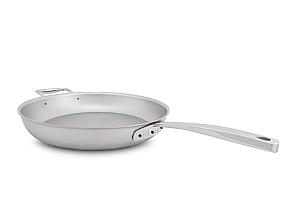 Copper Coeur 32cm Frying Pan with Stainless Steel Handle and Helper Handle - Induction Compatible