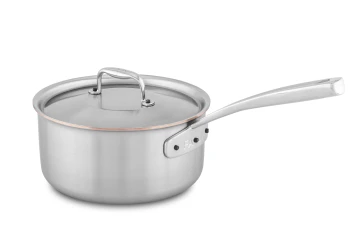 Copper Coeur 20cm Saucepan with Stainless Steel Handle - Induction Compatible — 2