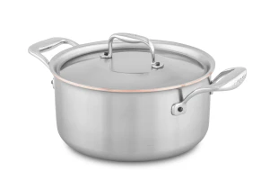 Copper Coeur 18cm Casserole with Stainless Steel Handles - Induction Compatible — 2