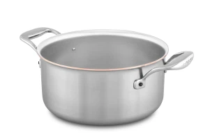 Copper Coeur 20cm Casserole with Stainless Steel Handles - Induction Compatible — 1