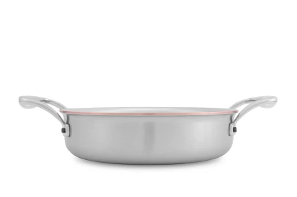 Copper Coeur 20cm Rondeau with Stainless Steel Handles - Induction Compatible — 3