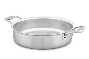 Copper Coeur 28cm Rondeau with Stainless Steel Handles - Induction Compatible