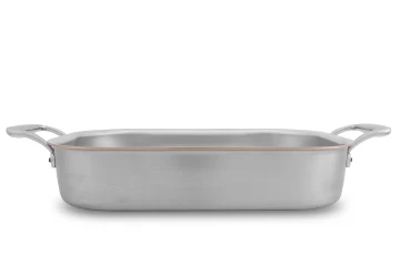 Copper Coeur Range 35 x 23cm Roasting Pan with Stainless Steel Handles - Induction Compatible — 2