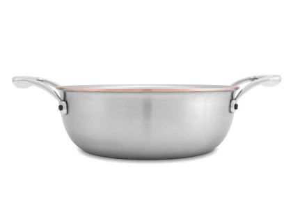 Copper Coeur 20cm Stew Pan with Stainless Steel Handles - Induction Compatible — 3