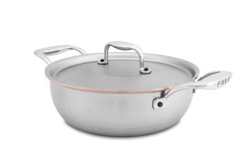 Copper Coeur 20cm Stew Pan with Stainless Steel Handles - Induction Compatible — 2
