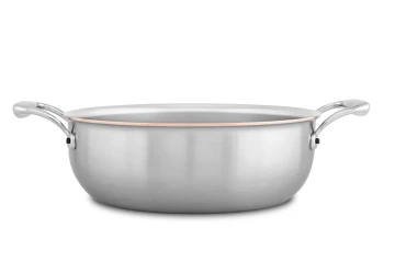 Copper Coeur 24cm Stew Pan with Stainless Steel Handles - Induction Compatible — 3