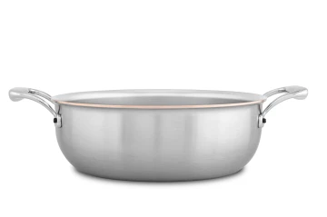 Copper Coeur 28cm Stew Pan with Stainless Steel Handles - Induction Compatible — 3