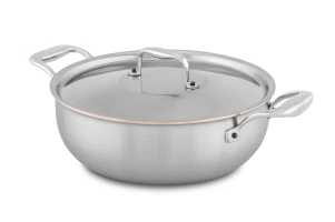 Copper Coeur 28cm Stew Pan with Stainless Steel Handles - Induction Compatible — 2