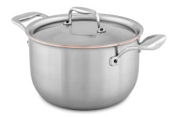 Olla Pot au Feu Copper Coeur de 24 cm con asas de acero inoxidable - Compatible con inducción — 2