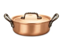 Classical Range 16cm Copper Rondeau with Cast Iron Handles — 3