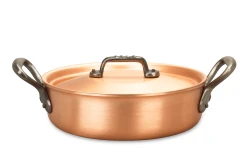 Classical Range 20cm Copper Rondeau with Cast Iron Handles — 3