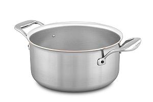 Copper Coeur 20cm Casserole with Stainless Steel Handles - Induction Compatible