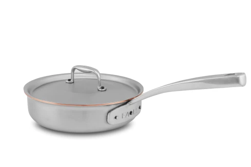 Copper Coeur 20cm Sauté Pan with Stainless Steel Handle - Induction Compatible — 2