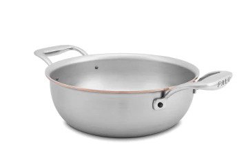 Copper Coeur 20cm Stew Pan with Stainless Steel Handles - Induction Compatible — 1