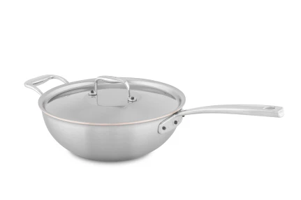 Copper Coeur 24cm Risotto Pan with Stainless Steel Handle and Helper Handle - Induction Compatible — 2