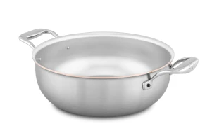 Copper Coeur 28cm Stew Pan with Stainless Steel Handles - Induction Compatible — 1