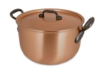 Klassische Serie 24 cm Kupfer-Pot-au-feu mit gusseisernen Griffen — 2